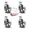 Service Caster 12 Inch Extra Heavy Duty Semi Steel Cast Iron Caster Brakes 2 Swivel Locks, 4PK SCC-KP92S1230-SSR-SLB-BSL-2-SLB-2 - alternate 1